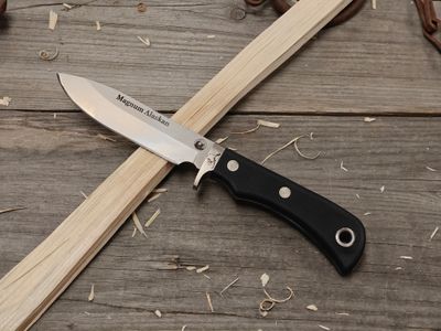 Knives Of Alaska Magnum Alaska 3.25" Fixed Blade / Black SureGrip™ / Bead Blast D2