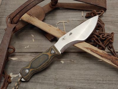 William Collins Alaska Survival Knife (AKSK) 6" Knife / Camo Micarta / Satin AEB-L