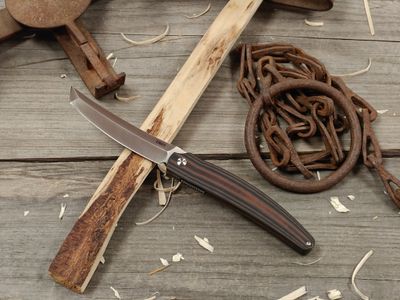 CRKT Ancestor 3.60" Liner Lock Folding / Brown &amp; Black G10 / Satin D2 (Pre-Owned)