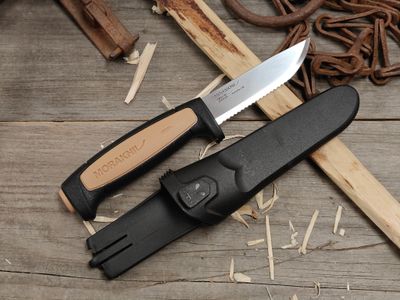 Mora Pro Rope 3.25" Fixed Blade / Tan / Satin Stainless Steel