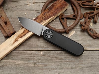 Vosteed Corgi-V 2.25" Vanchor lock Knife / Black Aluminum / Black Stonewash 14C28N