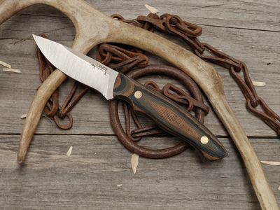 GNK &amp; Lance Knives Yentna 3.25" Fixed Blade / Camo Micarta / Satin AEB-L