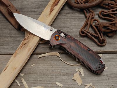 Benchmade North Fork 3" AXIS Lock Knife / DymondWood / Stonewash CPM-S30V