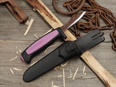Morakniv Precision 2.75" Fixed Blade / Purple &amp; Black Rubber / Satin Stainless Steel