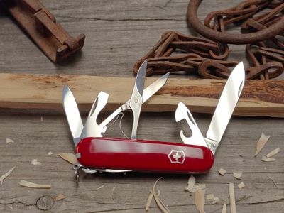 Victorinox Climber 14 Tool Folding Blade / Red Polymer / Satin Stainless Steel