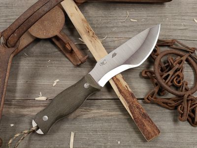 William Collins Alaska Survival Knife (AKSK) 6" Knife / Green Micarta / Satin AEB-L