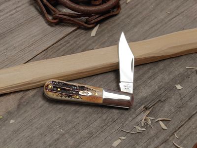 Case Knives Barlow 3.4" Slip Joint / Bonestag / Polished Stainless