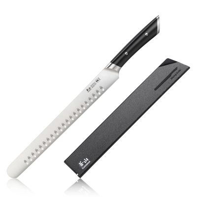 Cangshan Helena Series 11" Slicing Knife / Black Polymer / Satin German Stainless Steel