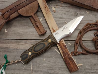 William Collins Master Bushman 4" Survival Knife / Camo Micarta / Satin Nitro-V