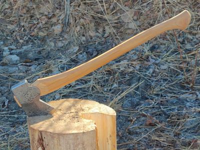Hoffman Blacksmithing Wasatch Axe / 26" Octagonal Hickory Handle W/ Bulb End / 2.25 Lbs 4142 Chromium Molybdenum Alloy