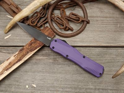 Kershaw Livewire 3.4" OTF Automatic / Purple Aluminum / Stonewash CPM-MagnaCut