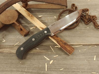 Helle Nord 5.75" Fixed Blade / Black Micarta w/ Stainless Pins / Satin 14C28N