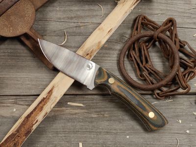 Great Northern Knives 3.75" Fixed Blade / Camo Micarta  / Satin 14C28N