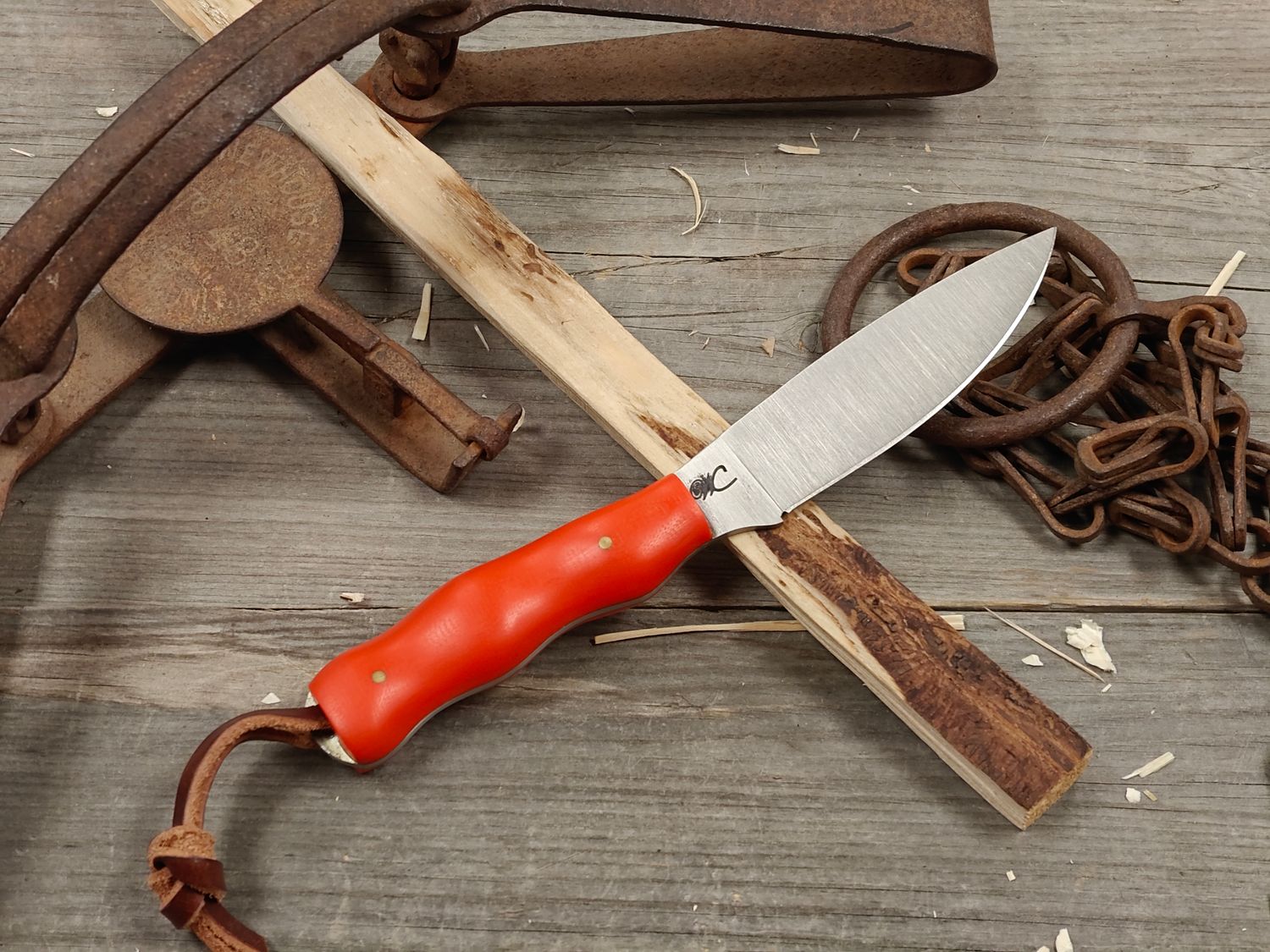 William Collins Sportsman 4.375" Fixed Blade / Orange G10 / Satin AEB-L