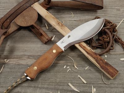 William Collins Alaskan Bush Tool Knife (AKBT) 6" Knife / Natural Micarta / Satin Nitro-V