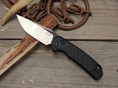 Kershaw Launch 23 3.3"  push Button Automatic / Black Aluminum / Two-Tone CPM-154