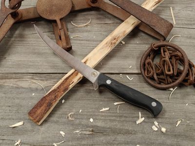 Great Northern Knives 6.25" Fillet/Boning Knife / Black Micarta / Satin 14C28N