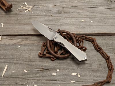 Flytanium Theory 3.5" Frame Lock Folding / Titanium / Satin CPM-20CV