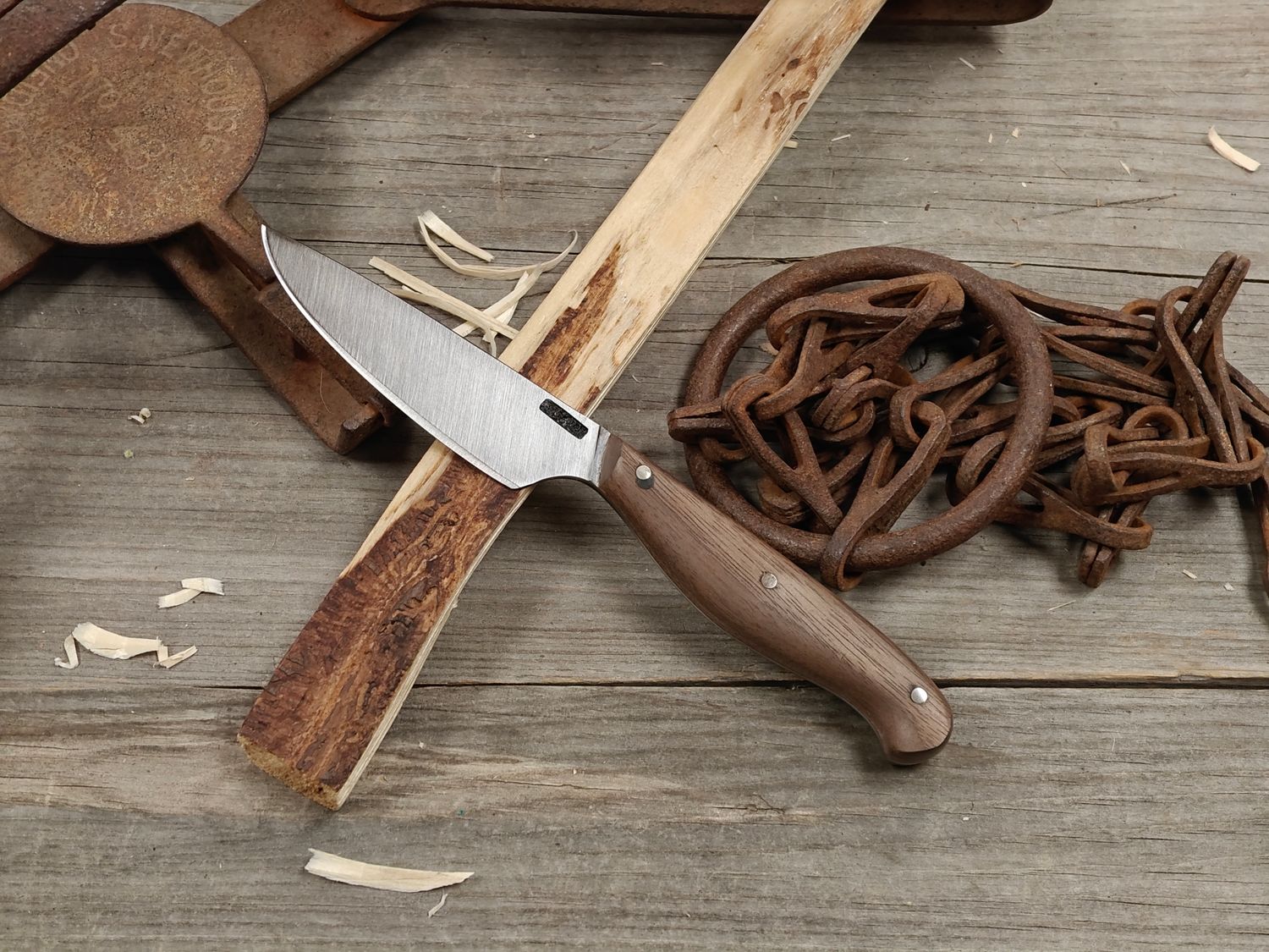 Mark Couch 3.25" Fixed Blade / Padauk / Satin CruForge