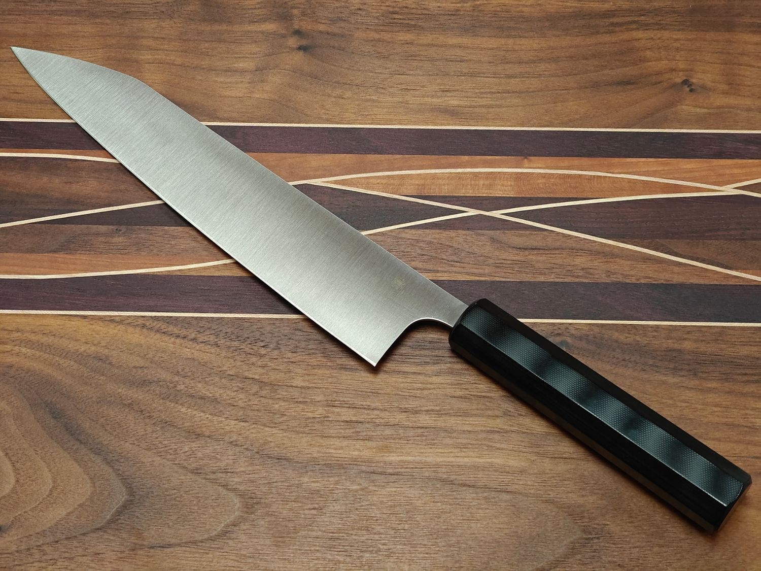 Spyderco Murray Carter Wakiita Gyuto 10" Chef Knife / Octagonal Black G10 / Satin CTS-BD1N