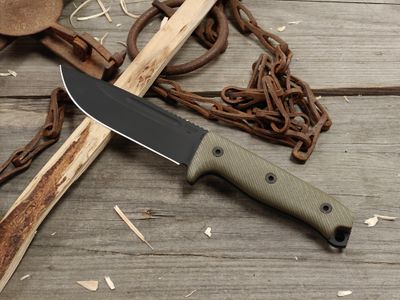 Reiff Knives Vicon 5" Fixed Blade / OD Green G10 / Black DLC CPM-MagnaCut