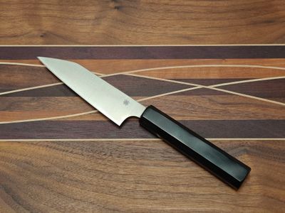 Spyderco Murray Carter Wakiita Petty 4" Paring Knife / Octagonal Black G10 / Satin CTS-BD1N