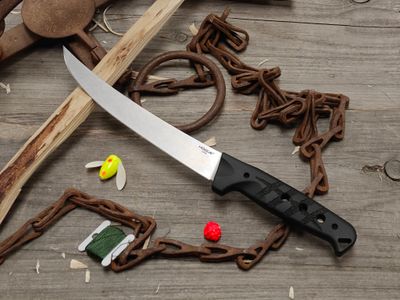 Hogue Knives 7" Flex Boning Knife / Black Richlite / Stonewash CPM-MagnaCut