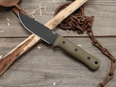Reiff Knives F5 Saber GEN 2 5" Fixed Blade / OD Green G10 / Black DLC CPM-Magnacut / Kydex Sheath