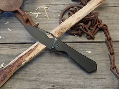 Flytanium Theory 3.5" Frame Lock Folding / Black Titanium / Black CPM-20CV