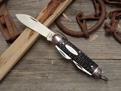 Case Knives Scout Camp Slipjoint Folder / Jigged Delrin / 1 Blade 3 Tools (Pre-Owned)