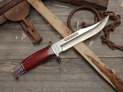 Buck Special 119 5.8" Fixed Blade / Red Micarta &amp; Aluminum / Satin CPM-S30V (Pre-Owned)