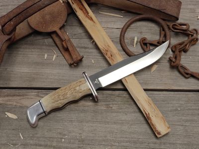 Buck Special 119 5.8" Fixed Blade / Stag &amp; Aluminum / Satin CPM-S30V (Pre-Owned)
