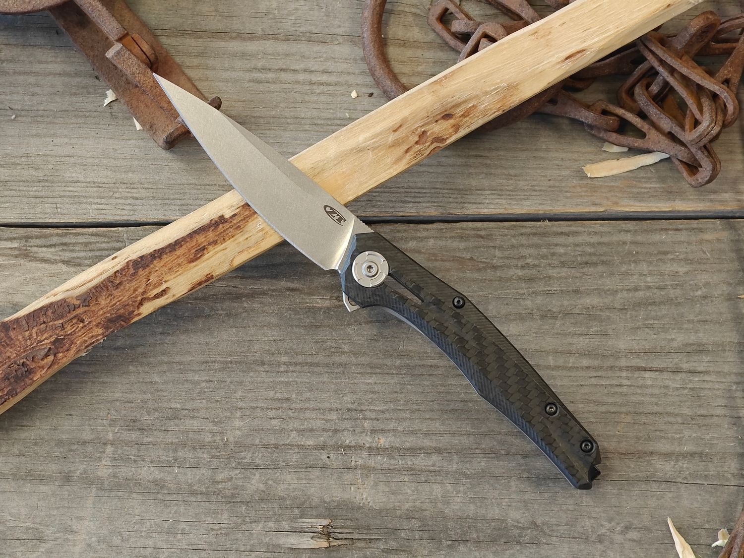 Zero Tolerance 0707 3.5" Frame Lock / Carbon Fiber / Stonewash 20CV