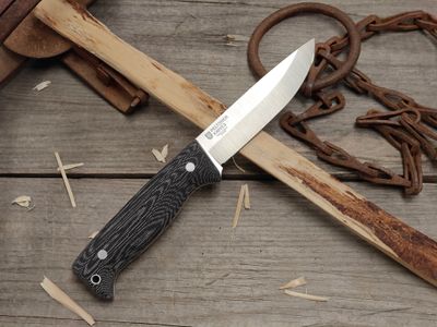 Peltonen Knives M07 Ranger Puukko 4.6" Fixed Blade / Black Micarta / Satin 14C28N