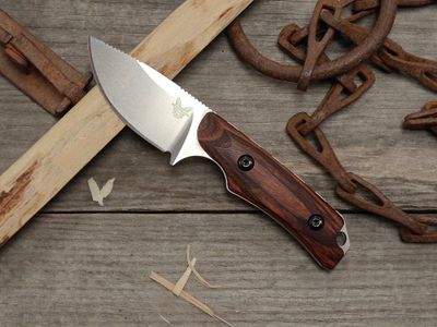 Benchmade Hidden Canyon 2.67" Fixed Blade / Dymondwood / Stonewash CPM-S30V (Pre-Owned)