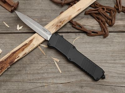 Hogue Knives Incursion 3.9" D/A OTF Automatic Knife / Matte Black Aluminum / Stonewash 154CM (Pre Owned)
