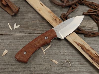 Dauntless Manufacturing The Moss 2.6" Fixed Blade / Natual Micarta / Satin AEB-L (Pre Owned)