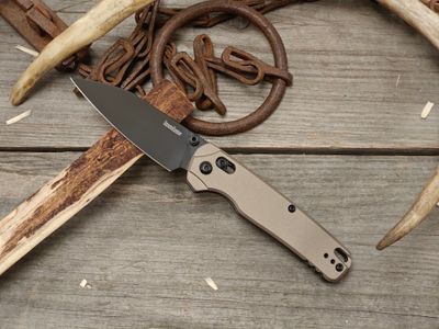 Kershaw Bel Air XL 3.5" Bar Lock / Flat Dark Earth Aluminum / Black CPM-M4