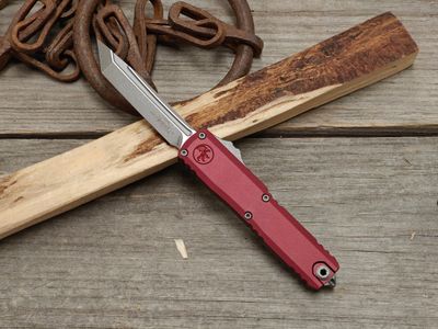 Microtech UTX-70 Gen IV T/E 3.5" OTF Automatic / Merlot Aluminum / Apocalyptic Bohler M390MK