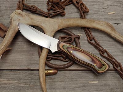 Post Knives 3.25" Skinning Knife / Assorted Dymondwood / Satin CPM-154