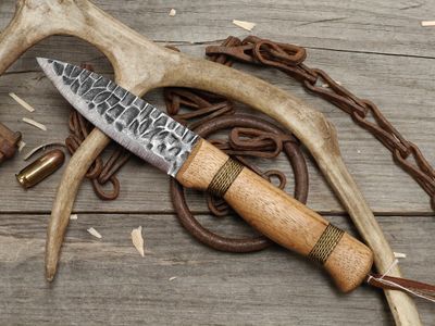 Condor Cavelore 4.25" Fixed Blade / Hickory /  Forged Finished 1095 (Pre-Owned)