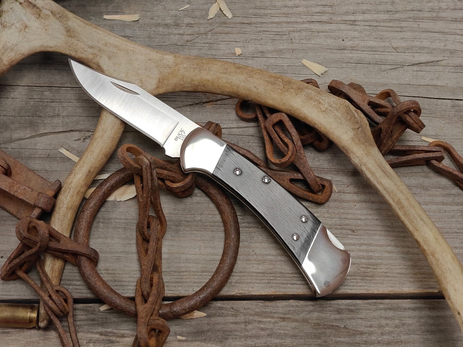 Buck Ranger Slim Elite Heritage 112 3" Lockback / Ebony &amp; Nickel Silver / Satin CPM-MagnaCut