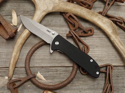 CRKT Drifter 2.88" Liner Lock Folder / Black G10 / Stonewash D2