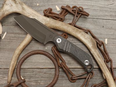 Half Face Blades &amp; Grayboe Saxon 3" Fixed Blade / Black Canvas Micarta / OD Green Cerakote S45VN