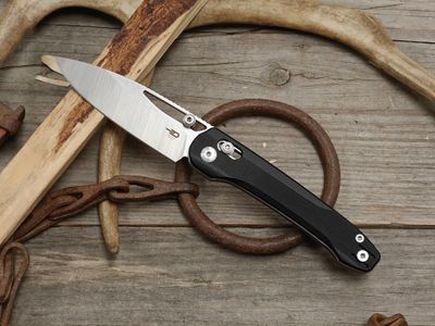 Bestech Knives Cobber 3.5" Crossbar Lock Folder / Black G10 / Satin 14C28N