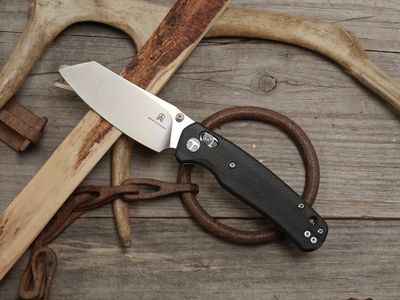 Bestech Knives Cicada's Wing 3" Crossbar Lock Folder / Black Micarta / Satin 10Cr15MoV