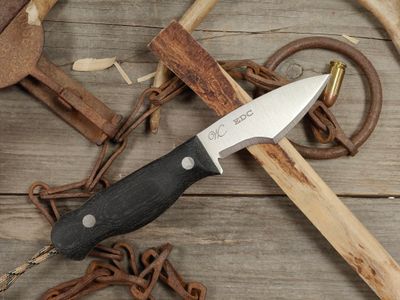 William Collins Every Day Carry (EDC) 3.5" Fixed Blade / Black Micarta w/ Stainless Steel Pins / Satin AEB-L