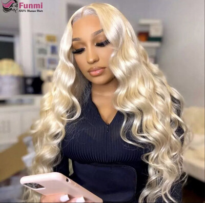613 Honey Blonde Lace Front Wig Transparent Body Wave Part Lace Wigs Blonde Wig 28 inch Human Hair Wigs For Women Pre Plucked