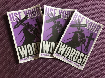 USE YOUR WORDS stickers