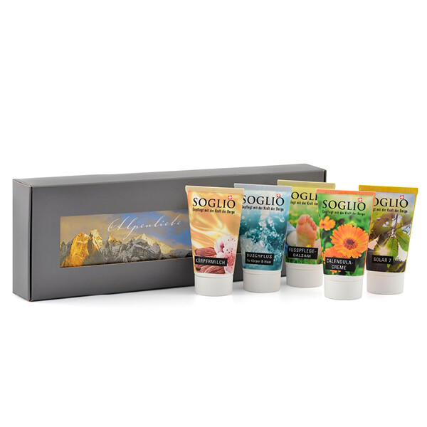Geschenkset Soglio Alpenliebe, gepflegt mit der Kraft der Berge.